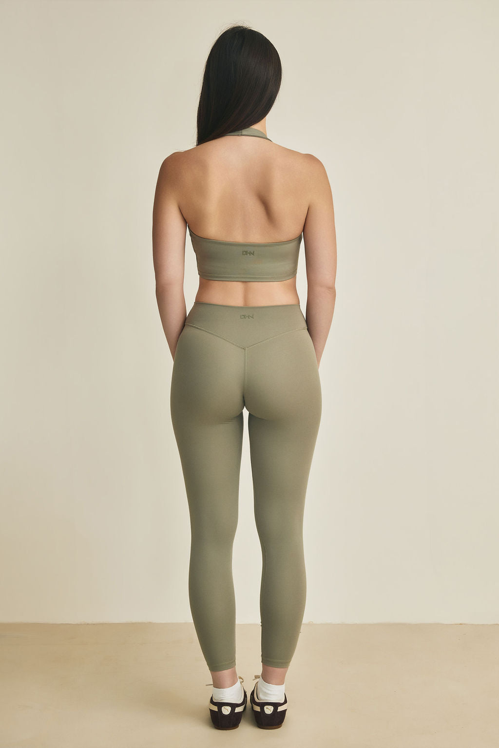 Mid Waist Leggings - Fern