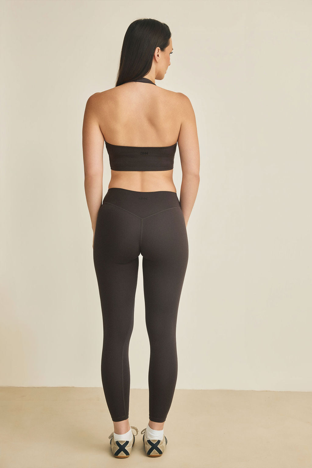 Mid Waist Leggings - Charcoal