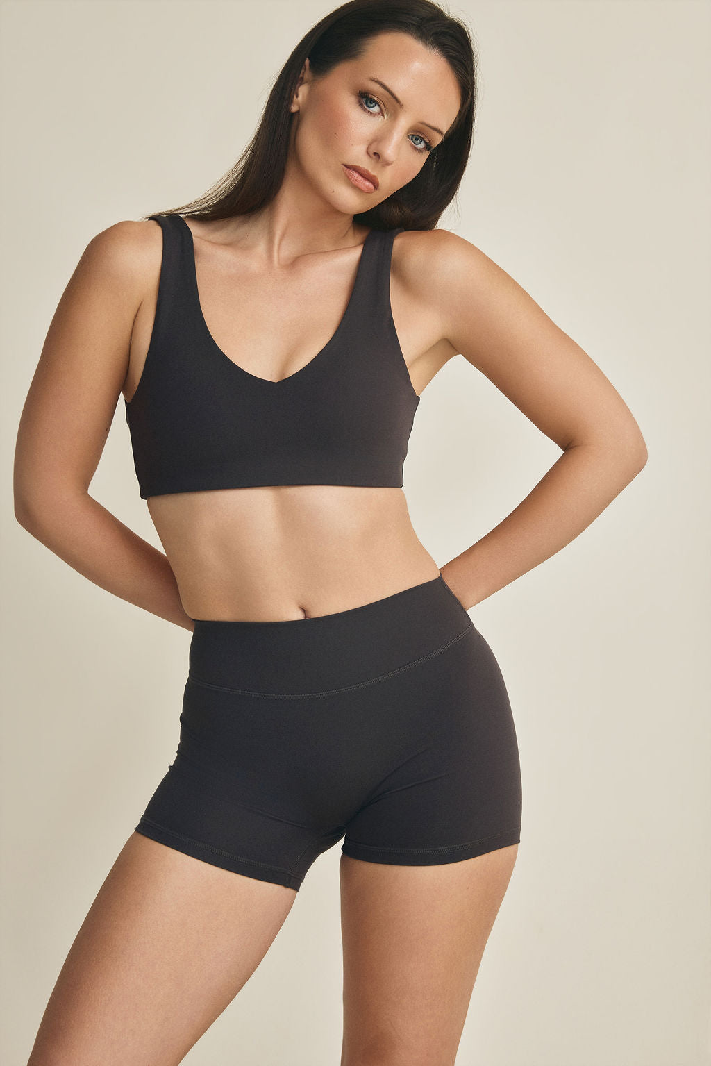 Micro Sports Bra - Charcoal