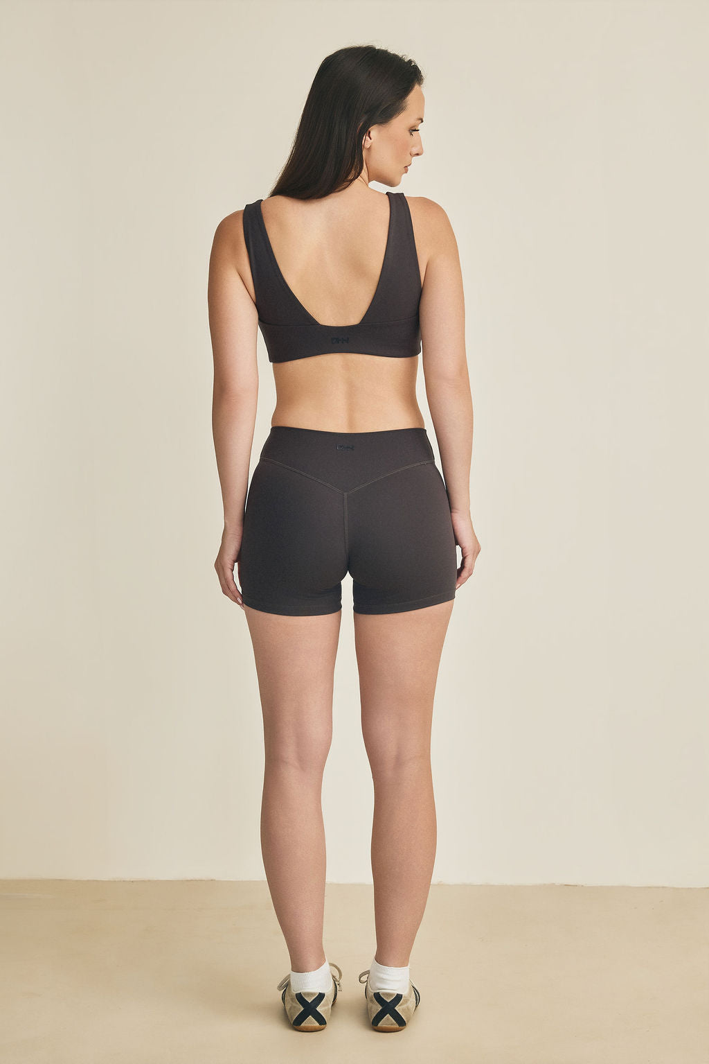 Mid Waist Shorts - Charcoal