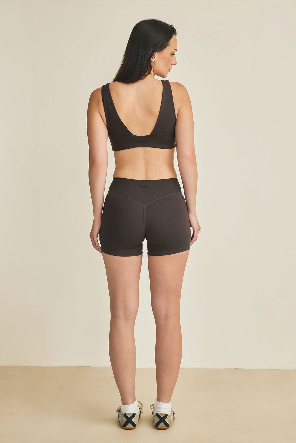 Mid Waist Shorts - Charcoal
