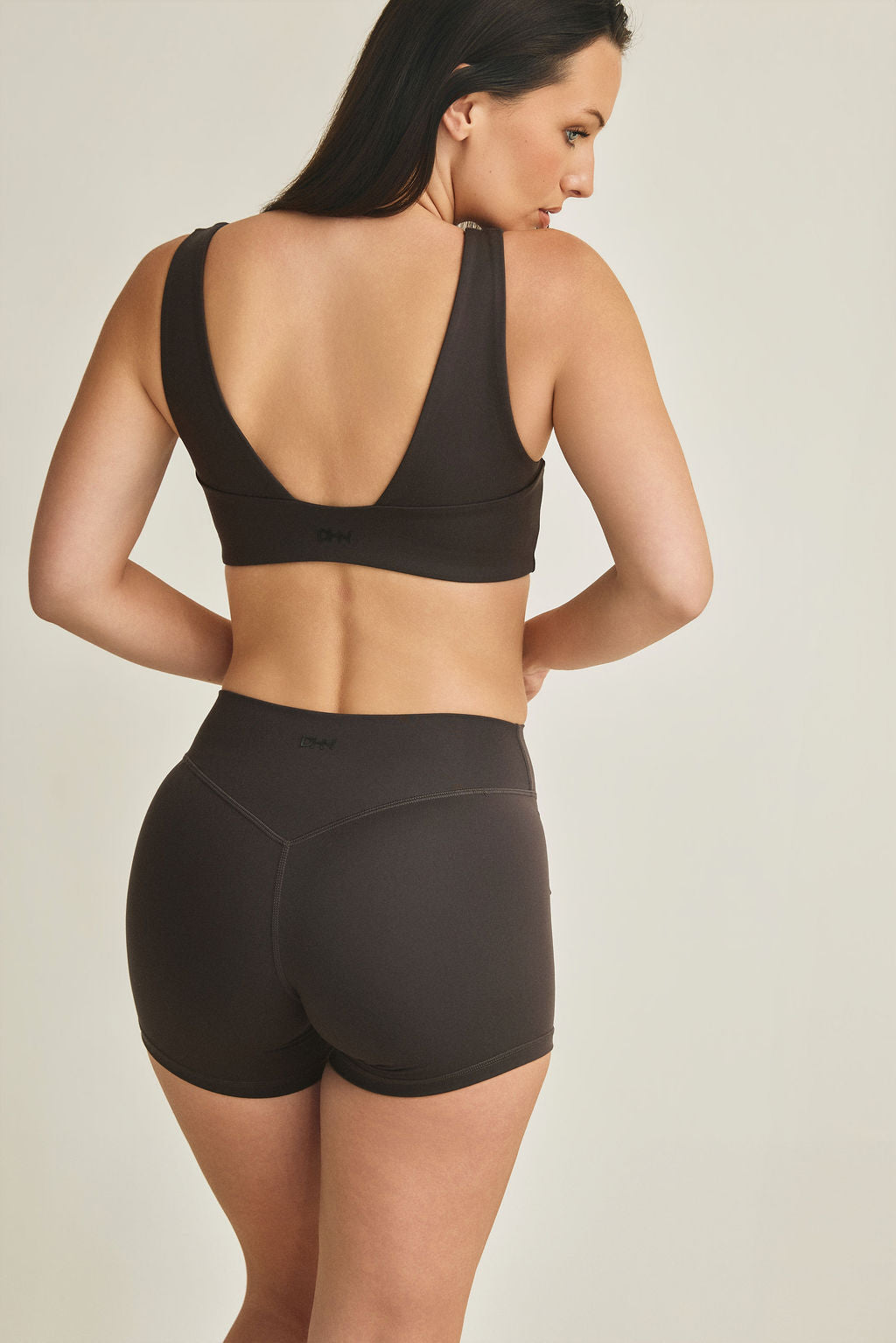 Mid Waist Shorts - Charcoal
