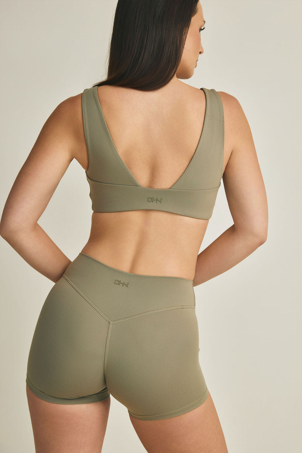Micro Sports Bra - Fern