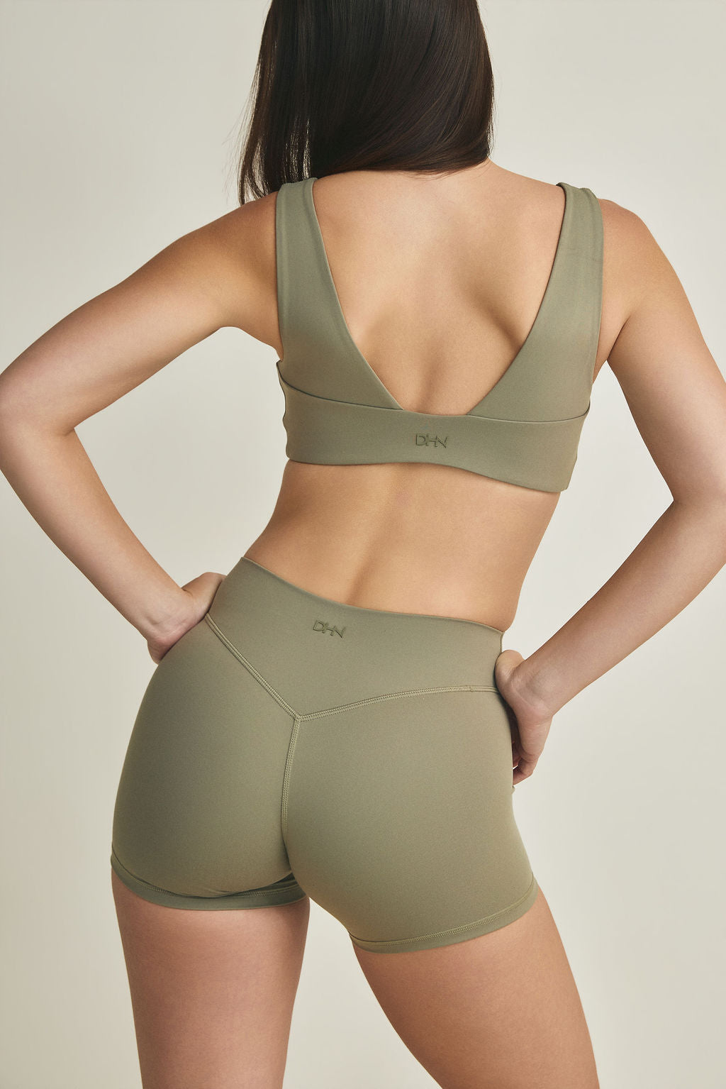 Mid Waist Shorts - Fern